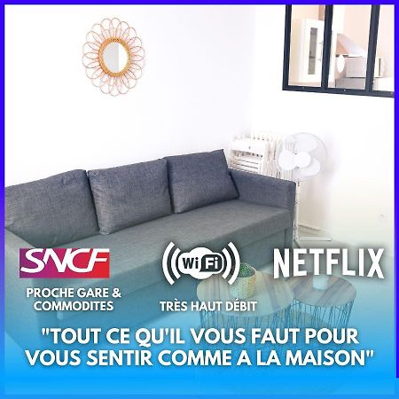 Netflix I Molotov I Lit 160X200 I Proche Gare Et Centre Ville I 39M2 I Wifi Toulon Luaran gambar