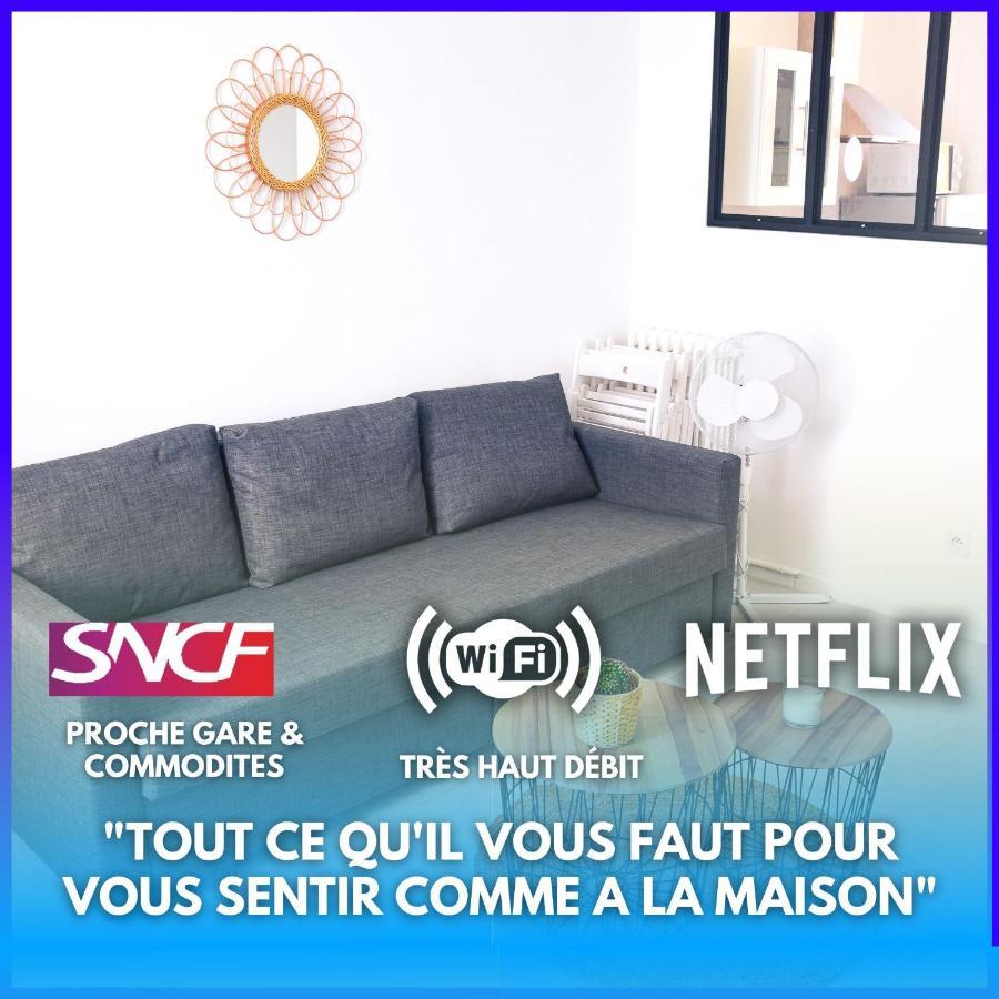 Netflix I Molotov I Lit 160X200 I Proche Gare Et Centre Ville I 39M2 I Wifi Toulon Luaran gambar